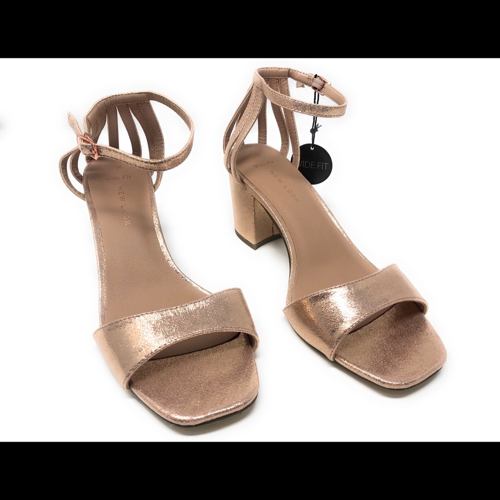 ASOS Rose Gold Heeled Sandals